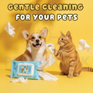 Imported Cat/Dog Cleaning Wipes (80 Pieces)